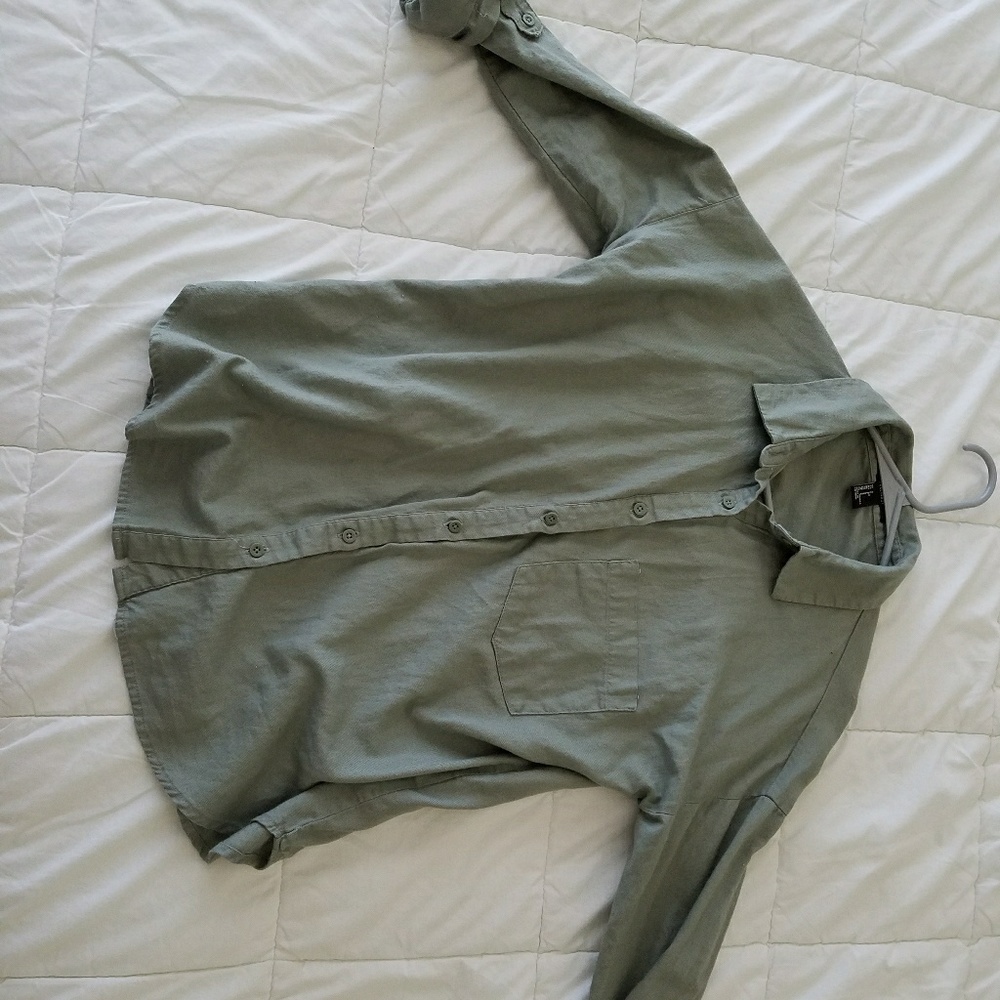 Sage Green Button-up Shirt